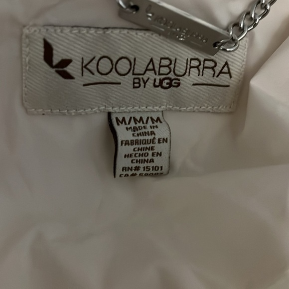 KOOLABURRA by UGG Quilted Mixed Media Sherpa Parka in Winter White Size M - Picture 8 of 8